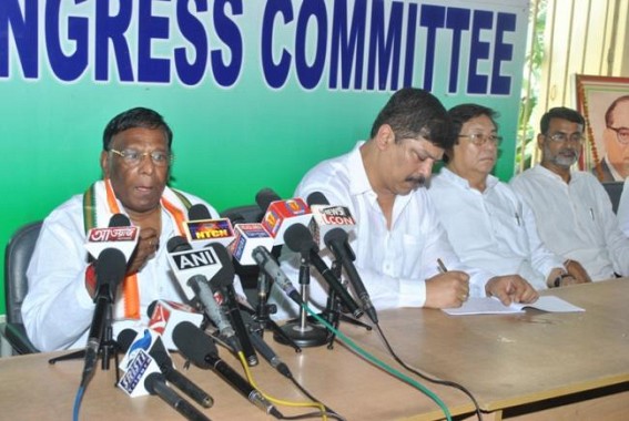 TPCC to protest negligent role of Central  Govt. over CBI probe in Tripura Chit fund scams 